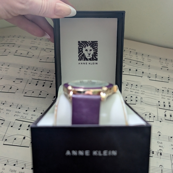 Anne Klein Purple and Gold Women's Watch - Picture 14 of 16